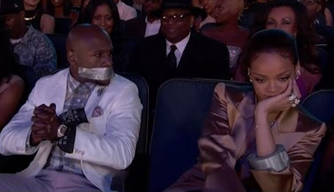 Rihanna Duct Tapes Floyd Mayweather’s Mouth Shut At BET Awards