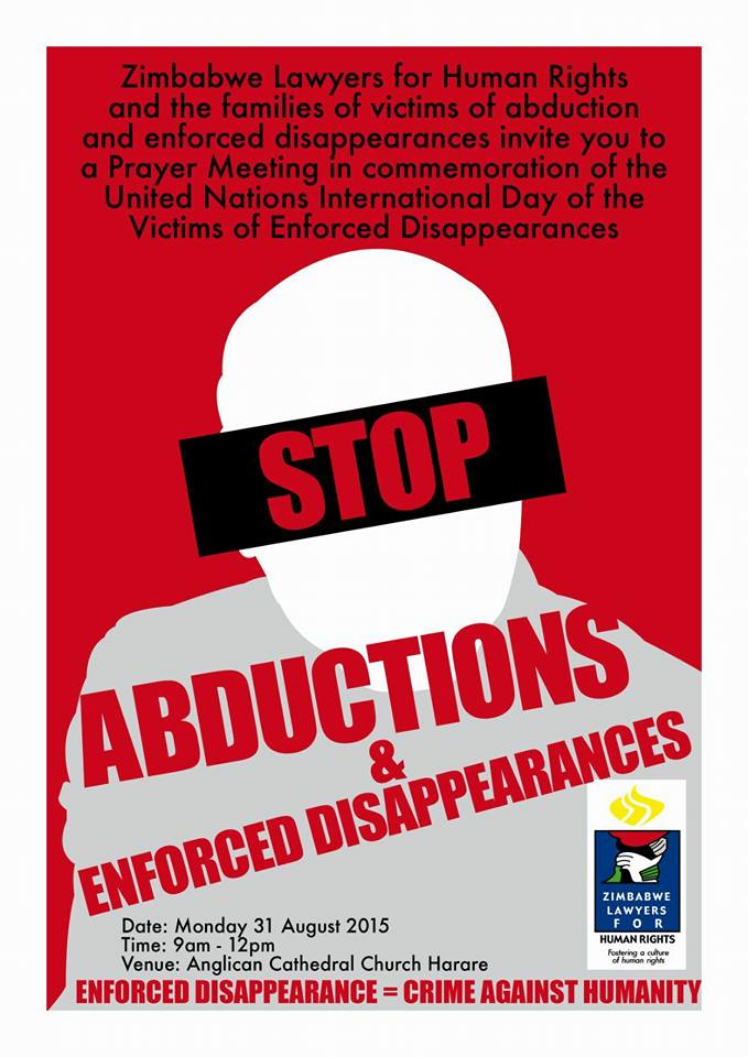 Dzamara’s Commemorate The UN Day For Abductions And Enforced Disappearances