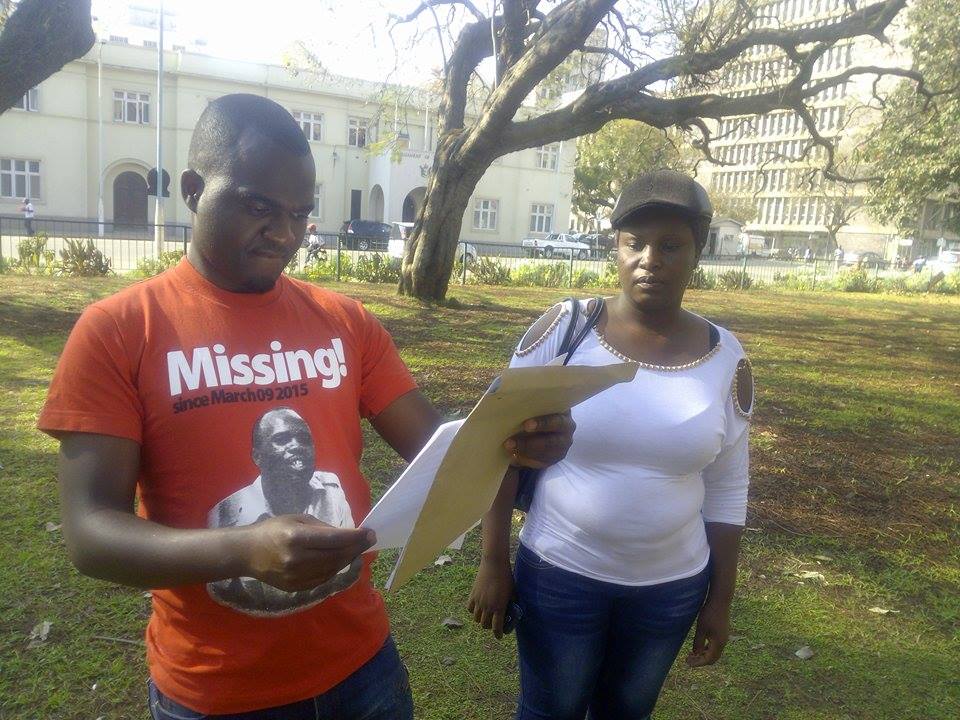 Dzamara’s Submit Petition To Mugabe  On  (168)  Days Since ‘Itai Dzamara Dissappearance’