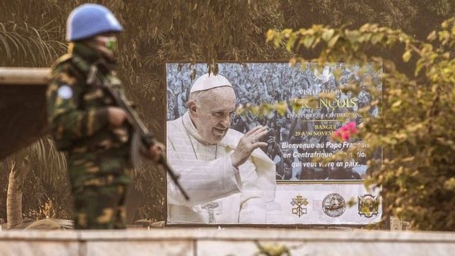 Pope Francis Arrives In Conflict Torn C.A.R To Bridge Religious Divide