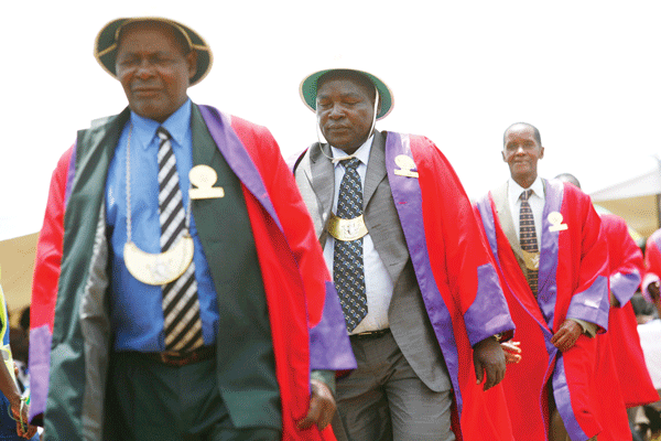 ‘On the day Mnangagwa was inaugurated, we all came in nice gowns, but Mnangagwa’s speech at his inauguration omitted recognising the traditional leaders’-Chiefs’ Council president, Fortune Charumbira