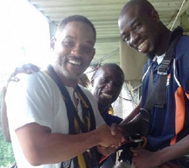 HOLLYWOOD STAR WILL SMITH VISITS VICTORIA FALLS