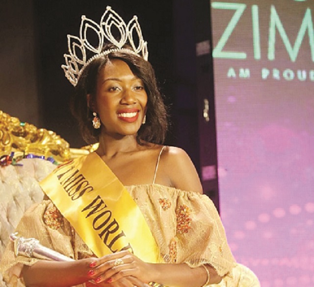 Melissa Mpofu crowned Miss World Zimbabwe in Harare at an expensive US$300 entry fee to Borrowdale Brooke golf course Pageant