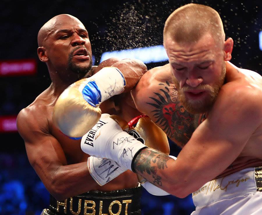 FLOYD MAYWEATHER JUNIOR a.k.a THE BEST EVER (TBE) knocks out Conor McGregor in the tenth round.