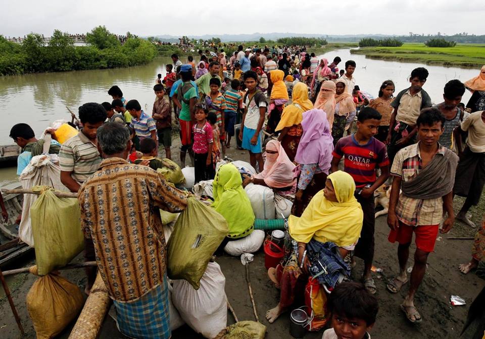 Three hundred thousand (300, 000) Rohyinga Refugees  have fled from violence in Myanmar to Bangladesh in just two weeks