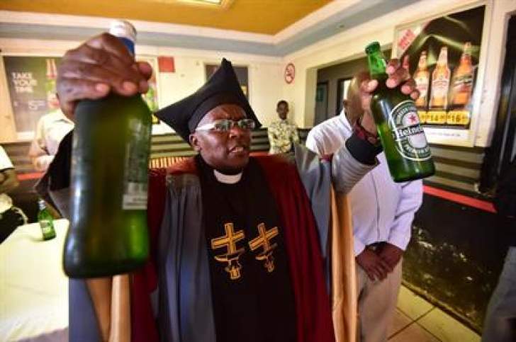 South Africa’s Gabola Church of International Ministries baptises congregants with their choice of alcohol