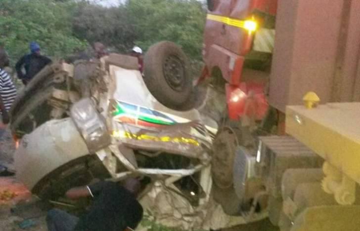 Eight people were reportedly killed in Beitbridge in an accident involving a haulage truck and kombi from Sikhobokhobo area on Saturday.