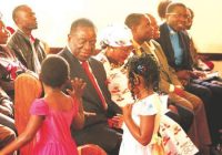 Mnangagwa a Methodist who grew up under Mabelreign Methodist Church before migrating to Kafue Zambia attends Christmas eve service with First Lady Auxillia Mnangagwa at Mabelreign Methodist Church