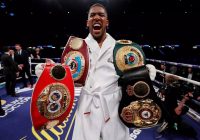 ANTHONY JOSHUA (28)  WIN MEANS HE NOW HOLDS ANOTHER WORLD HEAVY WEIGHT TITLE, WITH ( WBA, IBF, IBO and WBO belts) at the same time