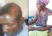 ANGRY FILABUSI MAN AXED WIFE,  fractured her arm and axed his neighbour on the head leaving him gasping for breath.