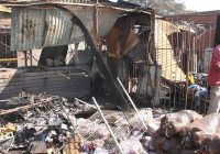 MBARE FIRE DESTROYS a complex at Mbare Musika complex a few days after Siyaso Magaba was ravaged by fire.