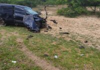 ACCIDENT: Two people died after their vehicle  crashed into a stationery truck  on Sunday morning at around 6.30 am, near Fort Rixon turn off,