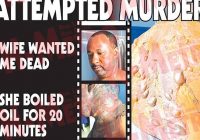 BORROWDALE HARARE  HARARE WOMAN SCALDED HER  HUSBAND Benson Nhekairo with cooking oil and left him battling for life allegedly in a desperate bid to escape a beating.