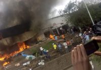 ‘SEVERAL HARARE Magaba Mbare  shops splashed with flamable spirit  then set on fire  today’.