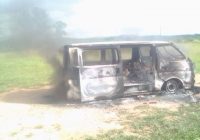 AN ANGRY WOMAN 45- allegedly burnt down her cheating husband’s Nissan Caravan car