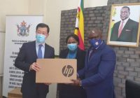 CHINA ARMED THE LIBERATION WAR AGAINST THE BRITISH, has looted diamonds , minerals and more from the free Zimbabwe and now the Chinese Ambassador Guo Shaochun in Zimbabwe has donated 18 laptops to the Ministry of Information Publicity and Broadcasting Services after a meeting with Secretary for Information Nick Mangwana.