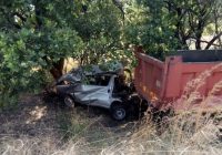 THREE PEOPLE DIED ON THURSDAY NIGHT while two others are in critical condition after they were knocked down by a haulage truck on a accident scene at 23kilometer peg along Mvurwi-Kanyemba highway.