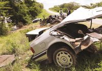 18 KILLED IN A HEAD ON COLLISION  in the Rukanda area near Mutoko on Sunday night between an Isuzu KB double cab truck and a BMW
