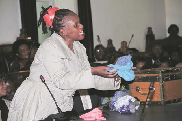 Misihairabwi-Mushonga Ejected From Parliarment For Waving Used Ladies Panties