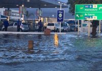 BLOCKED DRAINS AND LIMITED RUN OFF, cause flooding in drought stricken Cape Town.