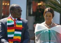 NEW DISPENSATION: VICE PRESIDENT KEMBO MOHADI PARADES NEW PARTNER at his swearing in ceremony, publicly  ending his relationship with his estranged former wife Senator Tambudzani Mohadi.