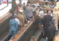POLICE EJECT OPPOSITION MPS FOR refusing to stand up for President Emmerson Mnangagwa in parliament.