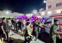 113 PEOPLE including the bride and groom have died in a fire in North Iraq at a wedding celebration.