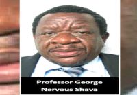 NUST LECTURER Professor George Shava (59) collapses and dies